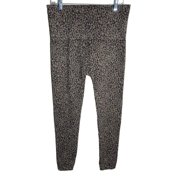 SPANX Look At Me Now Brown Black Animal Print Legging Pants 3X - Picture 2 of 5